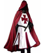 Men&#39;s Medieval Crusader Knights Templar Tunic Costumes Renaissance Hallo... - €79,17 EUR