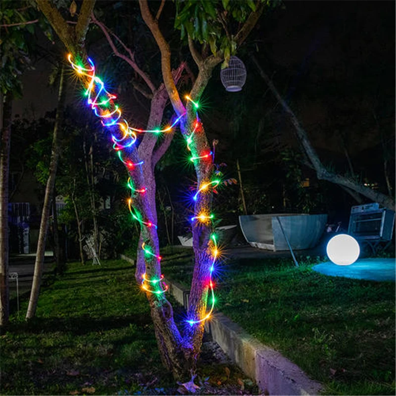 Led Rope Lights Outdoor Waterproof  Solar EU  USB Battery Operated Street Gar Fo - £65.33 GBP