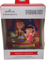 Hallmark Ornament Peanuts Nativity Charlie Brown Christmas Snoopy Double Sided - £12.41 GBP