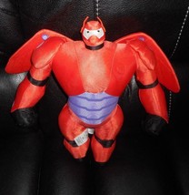 15&quot; Disney Store Baymax Big Hero 6 Red Stuffed Animal Plush Doll Toy W/ Wings - £22.51 GBP