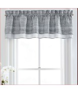 Croscill Nova Double Layered straight Valance Silver - $43.26 CAD