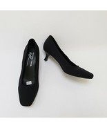 Donald J Pliner Shoes Pumps Heels Black Slip On Textile Size 6.5 M - £34.95 GBP