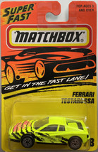 Matchbox Superfast Ferrari Testarossa #78 Yellow NEW on Card 1996 Thailand - £7.99 GBP