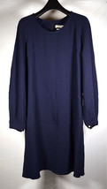 Isabel Marant Etoile Dress Dark Navy Blue LS Sheath 38 Womens - £77.67 GBP