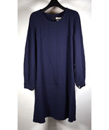 Isabel Marant Etoile Dress Dark Navy Blue LS Sheath 38 Womens - $135.82 CAD