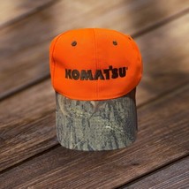 Port Authority Orange Camo Komatsu Hat Adjustable Adult Size Cap - £12.04 GBP