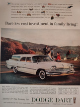 1960 Look Ad Advertisement Dodge Dart Wagon Fine Economy Car! - $10.80