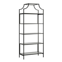 Sauder Harvey Park Bookcase, L: 30.00" x W: 14.49" x H: 70.87", Black Finish - £169.45 GBP