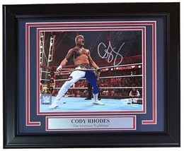 Cody Rhodes Unterzeichnet Eingerahmt 8x10 Wwe Hölle IN Zelle Foto Fanatics - £167.12 GBP