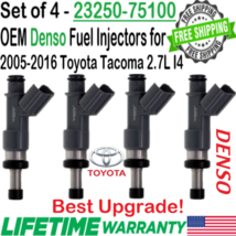 Genuine Denso x4 Best Upgrade Fuel Injectors for 2005-2016 Toyota Tacoma 2.7L I4 - £88.79 GBP