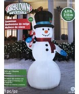 Gemmy Airblown Inflatable Snowman 7 Foot 2020 EUC - $92.25 CAD