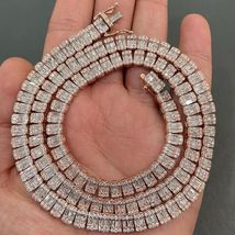 Iced Out 24MM Cuban Chain VVS1 D Color Moissanite 925 Silver Miami Link Cuban Ch - £385.65 GBP