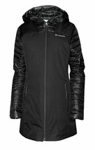 Columbia Fenn Ridge Mid Jacket Insulated Hooded Coat in Black $150, Sz X... - $59.39