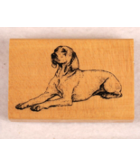 Weimaraner Dog with Rubber / Wood Stamp Gallery for Stamping Crafting - $6.79