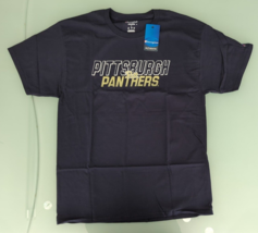 Champion NCAA Pittsburgh Panthers Mens Short Sleeve T-Shirt Sz L Navy Pitt NWT - £9.46 GBP