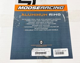 NEW Moose Racing Silver Aluminum Rear Rim 1.60x15 32 Holes 0210-0174 CR ... - $548.91 MXN