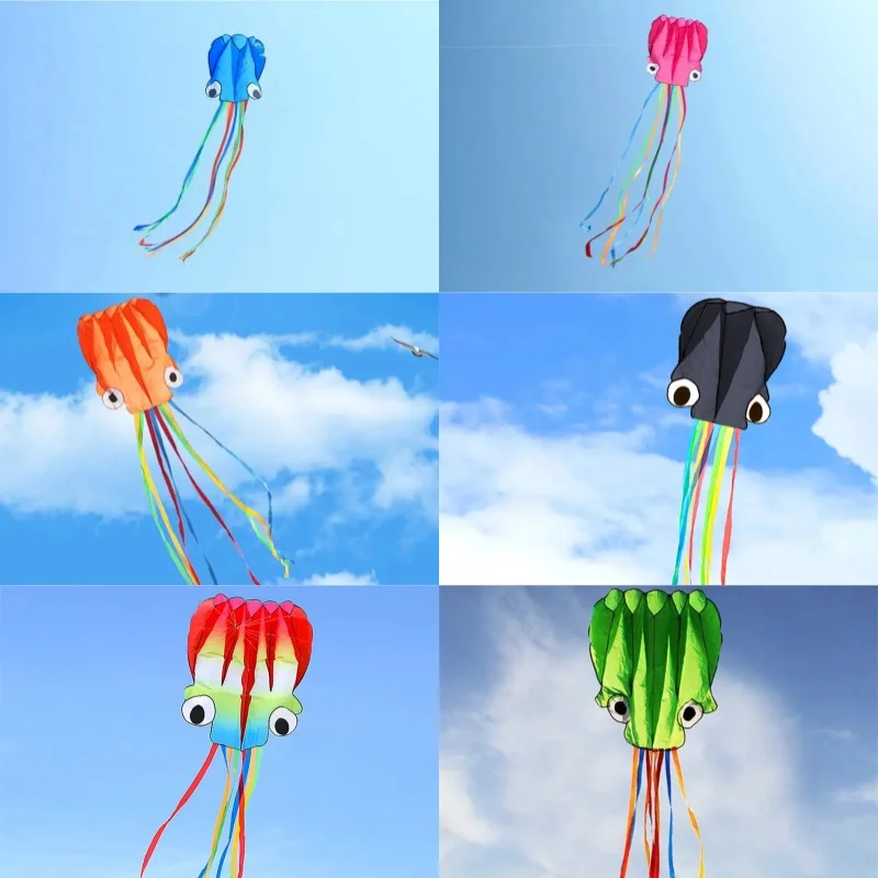 Kite flying toys octopus kite inflatable kites factory walk in sky outdoorchildren game thumb200