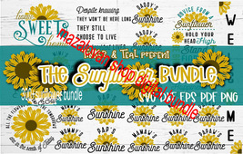 300+ Sunflower SVG Bundle - £2.35 GBP