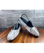 Camper Girl Ballet Flats Women 8.5M Nina Shoes White Beige Leather Comfo... - $37.44