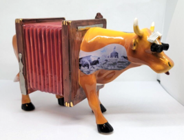 Cow Parade Cow Cam By Jack Mc Connell Piggy Coin Bank 2001 - £38.59 GBP