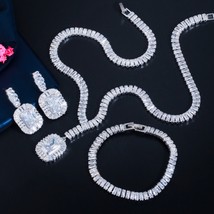 Noble Exquisite Dubai Cubic Zirconia Ladies Evening Party Wedding Jewelry Sets f - £38.91 GBP