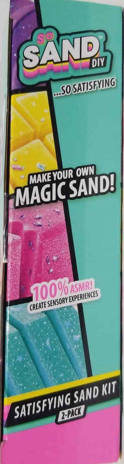 Moon Sand Kit DIY Make Your Own Sand Blue & Pink 2 Pack (LOC 404-S-2) Item image 3