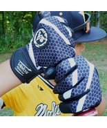 Velos Sports® Youth Baseball Batting gloves Durable Genuine Leather Blac... - $26.99