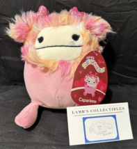 Squishmallows Caparrine Valentine Pink Bigfoot 5” plush soft stuffed ani... - $33.92