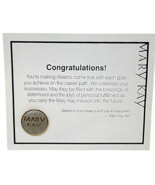 Vintage Mary Kay Cosmetics Round Lapel Sales Pin - World Globe - Gold Tone - $13.76 CAD