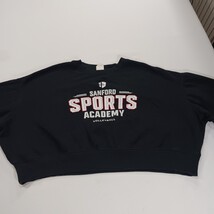 Augusta Sandford Sports Academy Volleyball Women’s 2XL Black Cropped Sweatshirt image 12