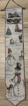 Snowman Wall Banner 8”x38” . Hanging Dowel 10.75” - $10.00