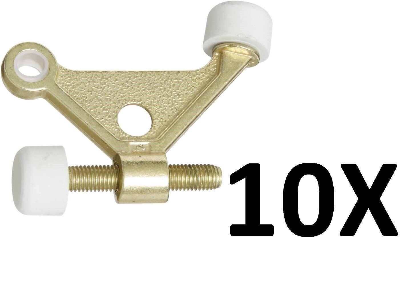 Primary image for 10X Stanley 57-1030 (DP57-1030) Hinge Pin Doorstops In Bright Brass