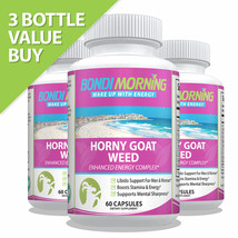 Horny Goat Weed Extract Max Strength Male Enhancement Maca Root, 60 Caps... - £45.09 GBP
