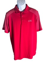 ANTIQUA Men&#39;s Short Sleeve Button Up QUINTERO GOLF CLUB Polo Shirt Red L... - £10.82 GBP