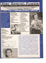 Jonathan Jackson teen magazine pinup clipping star search cross word puz... - $1.50