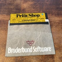 The Print Shop For Atari 810 800 Computers 5.25” Floppy Disk Only Broderbund - £7.05 GBP