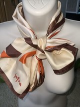 JAFRA Vtg Rectangle Scarf Warm Colors 10&quot; X 53.5&quot; 100% Polyester Made Ja... - $16.34 CAD