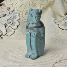 Turquoise Monkey Hand Carved - £18.85 GBP