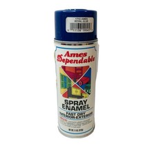 Ames Dependable Label Vintage  Spray Enamel Paint 1710 Royal Blue Graffiti 11 Oz - £19.56 GBP