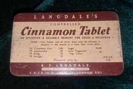 Langdales Cinnamon Tablets Tin Empty - $14.01