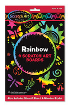 Scratch Art Rainbow w/ 4 Boards Ages 4+ by Melissa and Doug - $12.98