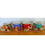 Coca Cola Set of 4 Sakura Christmas Coffee Cocoa Mugs Coca-Cola Co in Box - $30.00