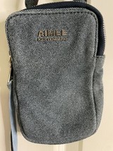 Aimee Kestenberg Denim Blue Leather Just Saying Crossbody Phone Purse Ha... - $22.49