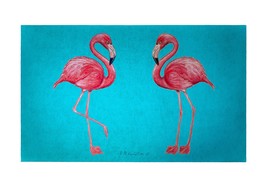 Betsy Drake Pink Flamingo 30 Inch By 50 Inch Comfort Floor Mat - £69.78 GBP