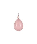 Rosenquarz Stein 925 Silber Handarbeit Anhänger Mädchen Geburtsstein sch... - $79.81+