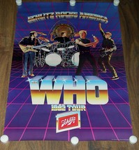 THE WHO CONCERT TOUR POSTER VINTAGE 1982 SCHLITZ ROCKS AMERICA - £23.58 GBP