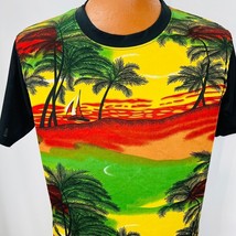 Malta Boy Hawaiian Sz 20 T Shirt Palm Tree Island Beach Sailboat Sri Fit - £16.23 GBP