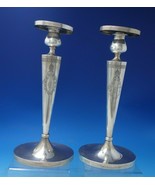 AG Sterling Silver Candlestick Pair Brite-Cut 15.1 troy ounces 11 3/4&quot; (... - €594,89 EUR