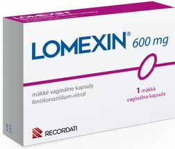 LOMEXIN soft vaginal capsules 600 mg 1 pc effective against yeast microo... - £19.62 GBP