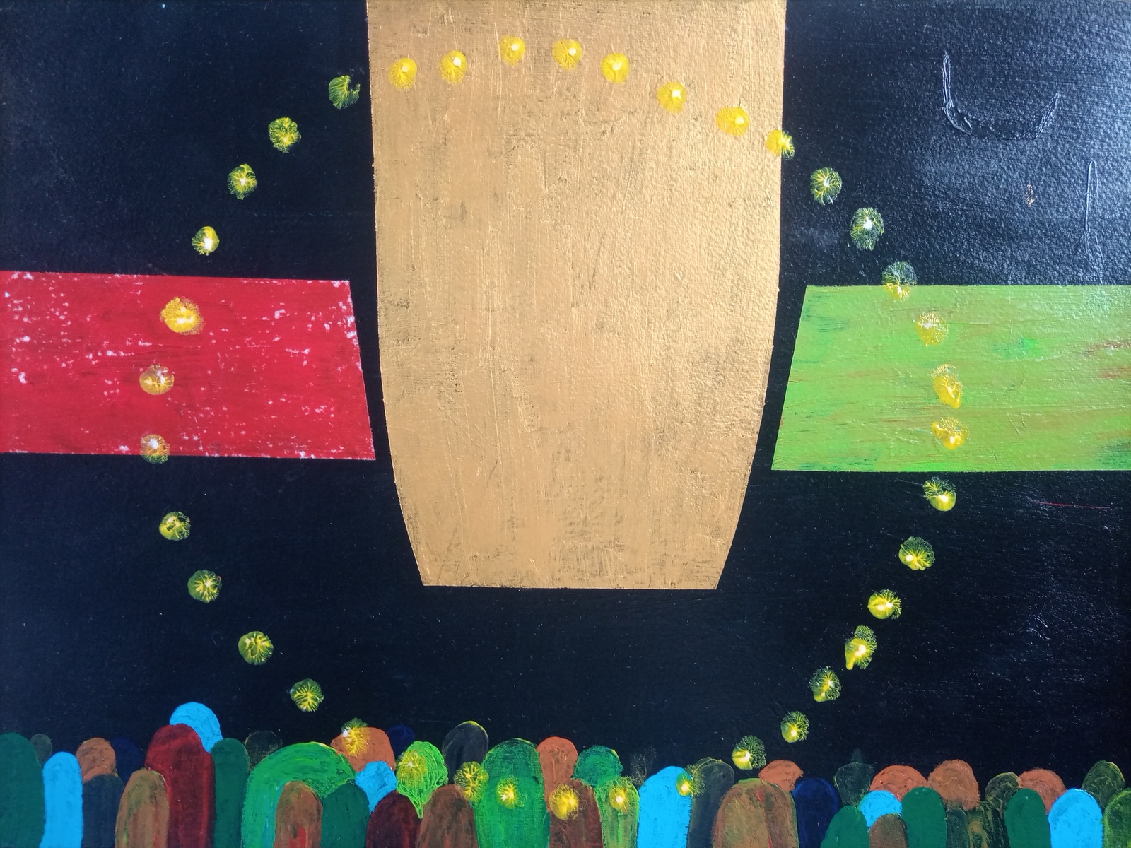 COLOUR AUDIENCE acrylic painting - $290.00